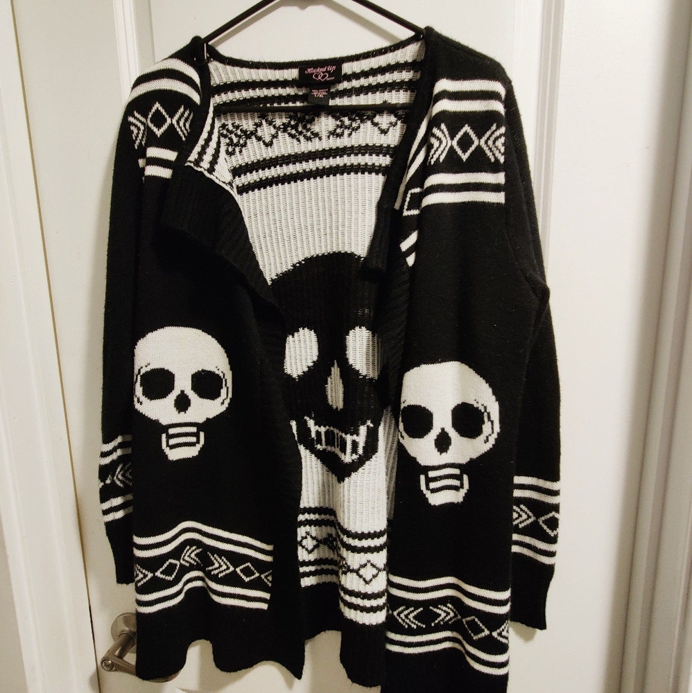 Black & White Skull Cardigan